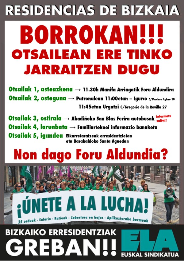 Bizkaiko erresidentziak otsaileko kartela