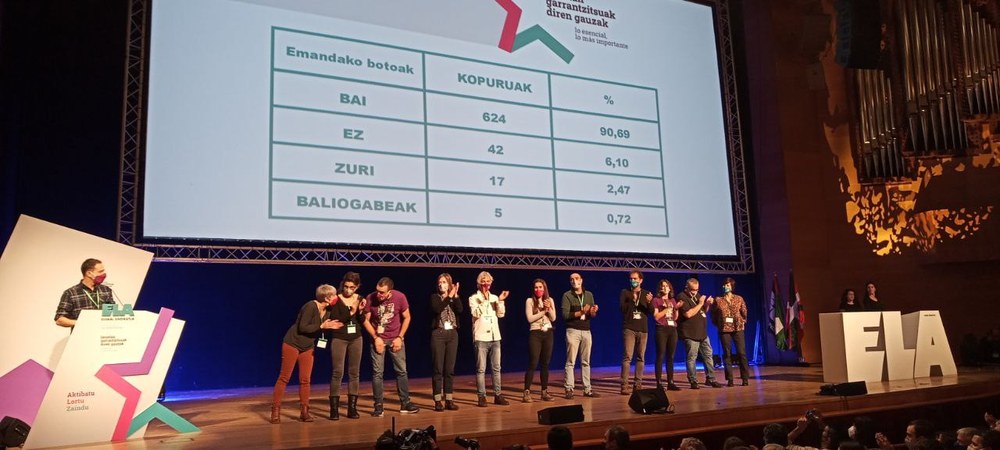 Mitxel Lakuntza ELAko idazkari nagusi gisan berrautatua dute bozen %90,69 lortuta