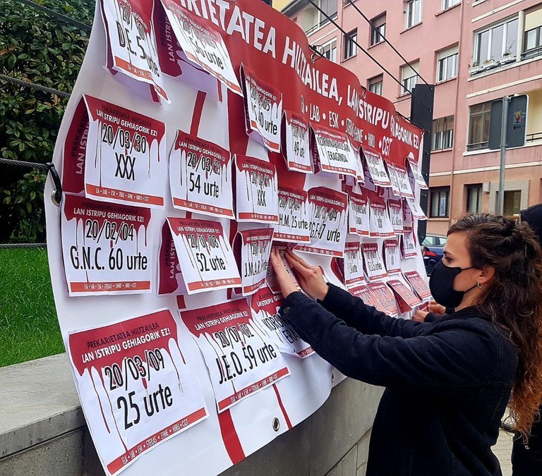 64 langile hil dira lan istripuetan Hego Euskal Herrian