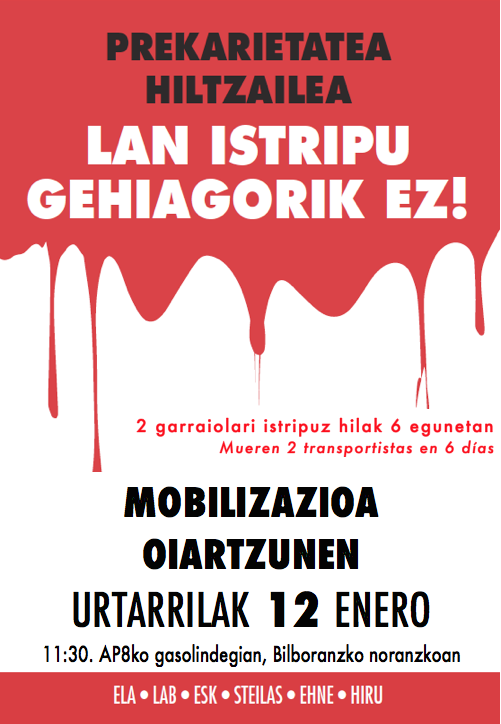 Bi hildako lan istripuetan 2018an