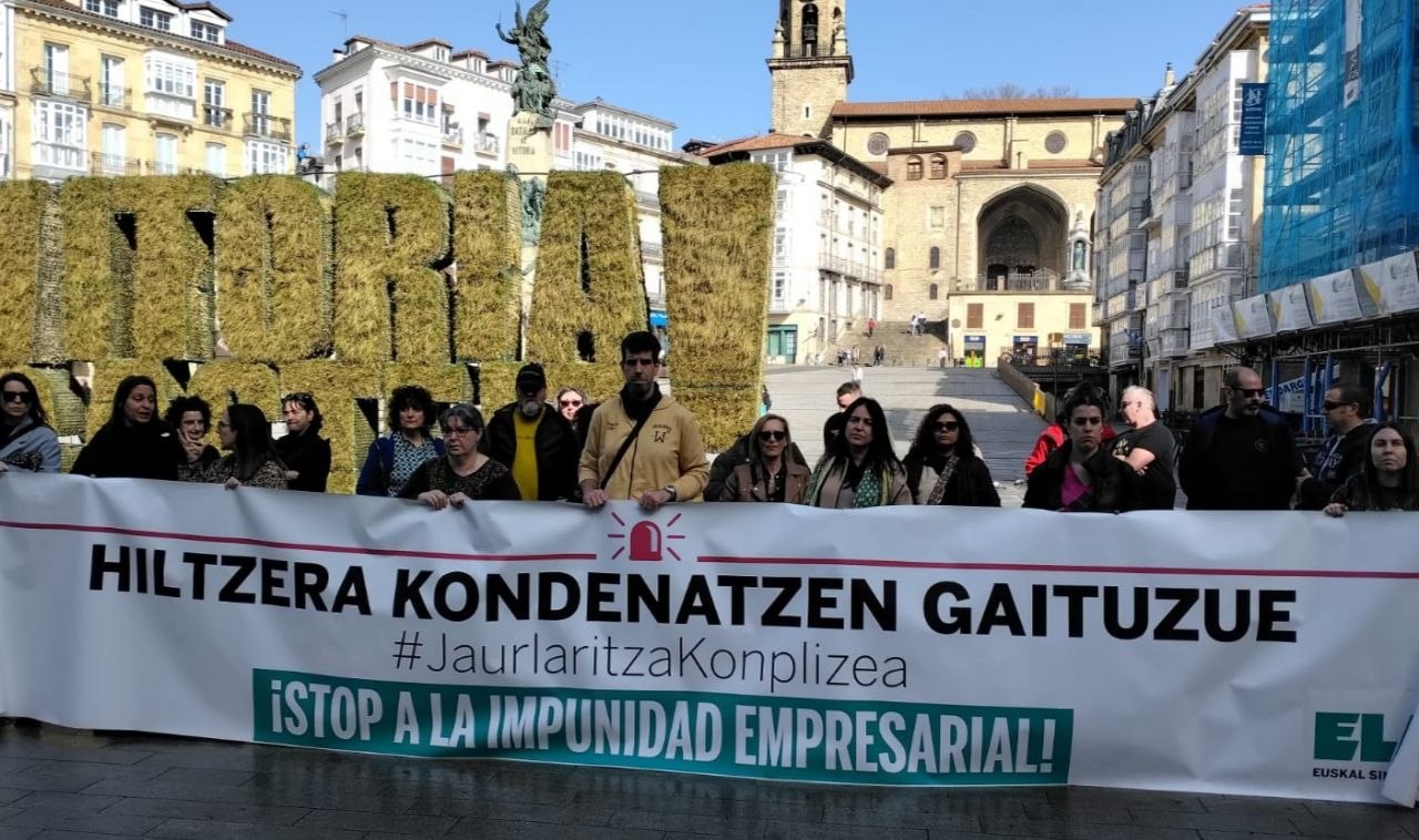 ELAk Berguendako lan heriotza salatu du elkarretaratzean