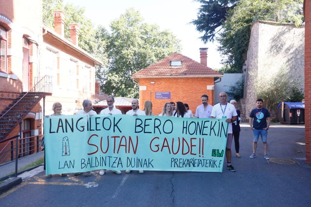 ELAk salatu du Anatomia patologikoko zerbitzuan bero jasangaitzarekin lan egin behar dutela ELAk salatu du Anatomia patologikoko zerbitzuan bero jasangaitzarekin lan egin behar dutela
