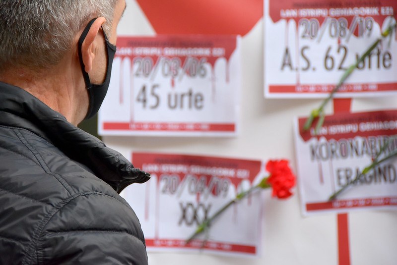Lan istripu hilgarria gertatu da Eusko Jaurlaritzaren Lakua I eraikinean, Gasteizen