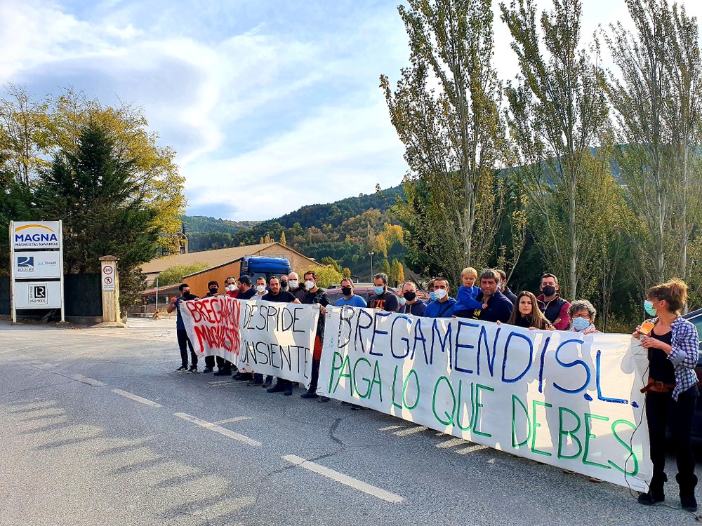 ELA-k Magnesitas de Navarra-ren azpikontrata den Bregamendi enpresan dagoen lan prekarietatea salatu du