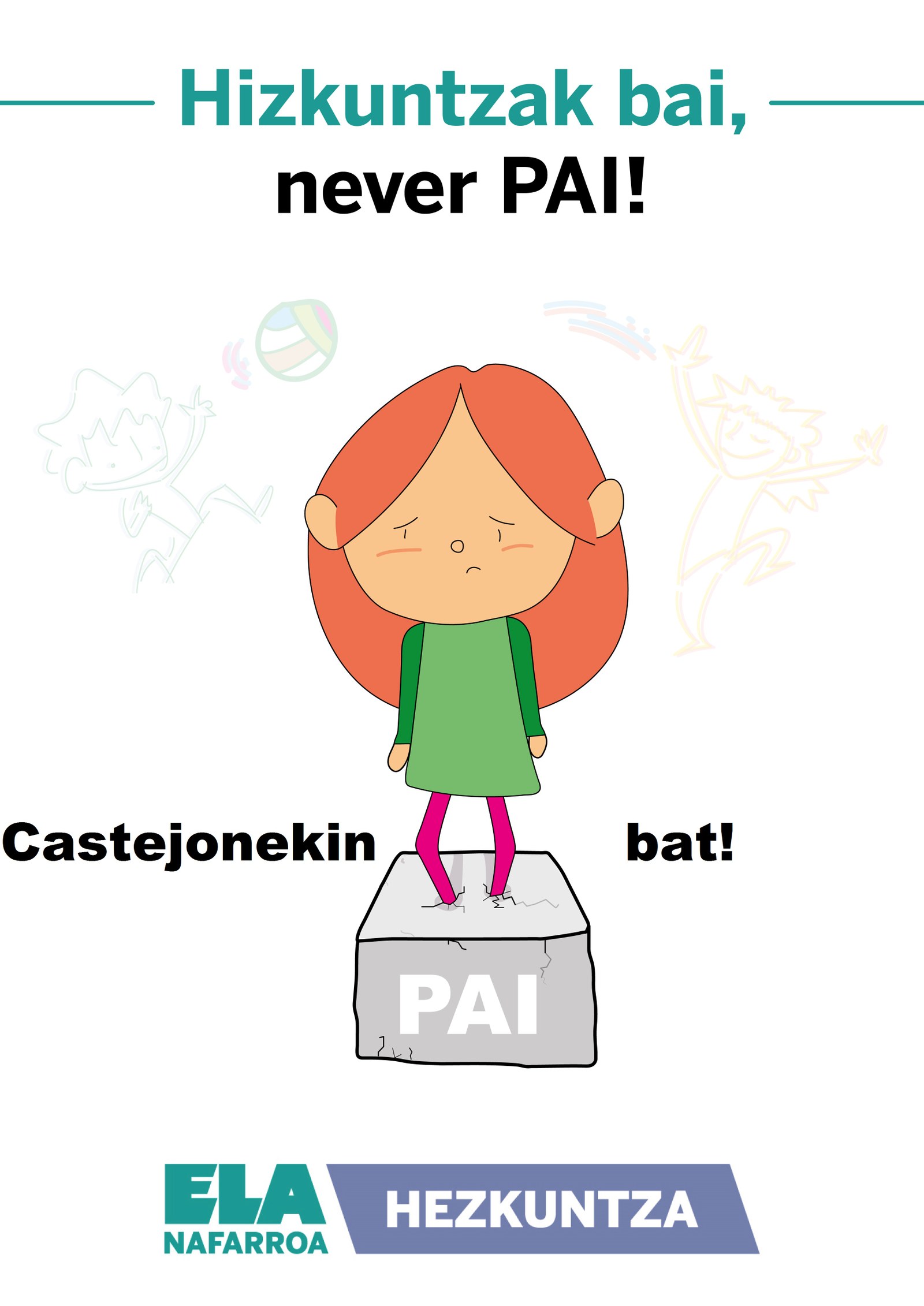 ELAk Castejongo ikastetxea PAItik irteten lehena izatea ospatzen du, baina kritikatzen du dagoeneko programan dauden ikasleek, programa horretan bukatu beharko dutela lehen hezkuntza