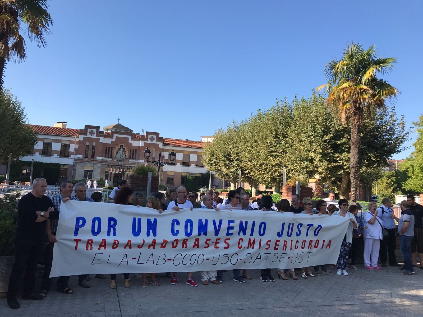 ELAk gehiegizkotzat jo du Nafarroako Gobernuaren gutxieneko zerbitzuen agindua, Iruñeko Casa Misericordiako greba dela-eta