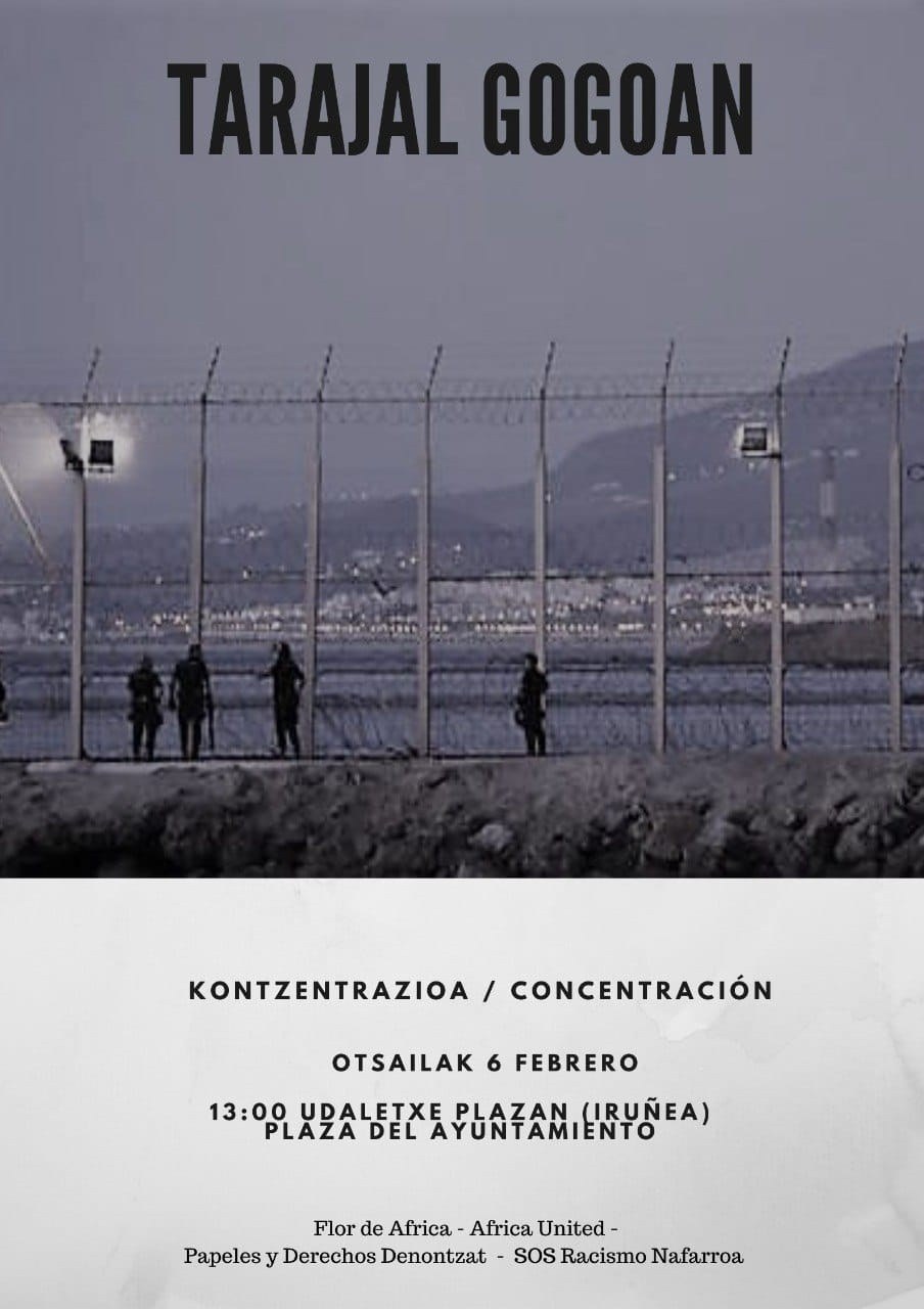 ELAk Tarajalen izandako 15 pertsonen heriotza gogoratzeko eta salatzeko elkarretaratzean parte hartzeko deia egin du