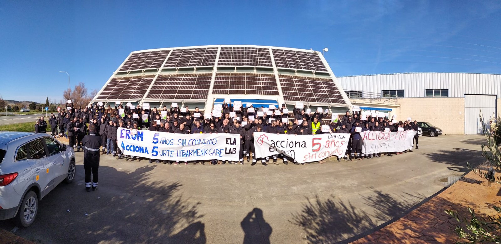 Greba Acciona-Erom-en abenduaren 10, 17 eta 19an hitzarmenaren defentsan