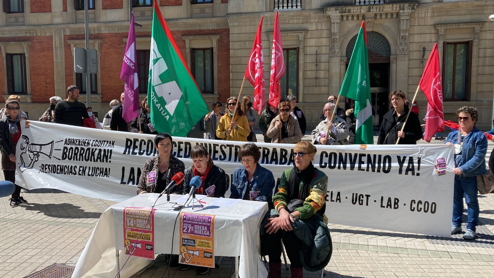 Greba eta mobilizazio deialdi gehiago Nafarroako Egoitzen Hitzarmenagatik