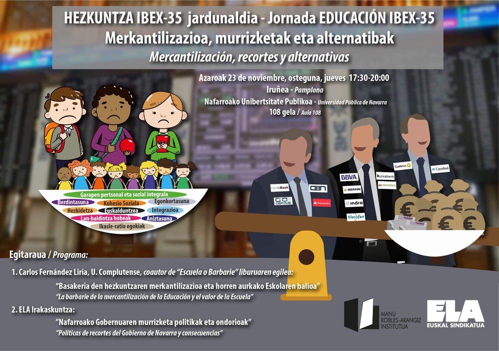 IBEX35 Hezkuntzaren merkantilizazioa - Jardunaldiak