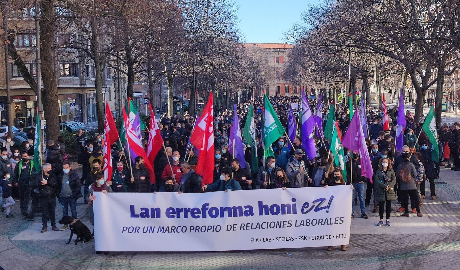 Pascual: “Lan-erreforma hau atzera bota daiteke, horregatik ari gara mobilizatzen eta horixe da EAJri, EH Bilduri eta UPNri eskatzen dieguna”