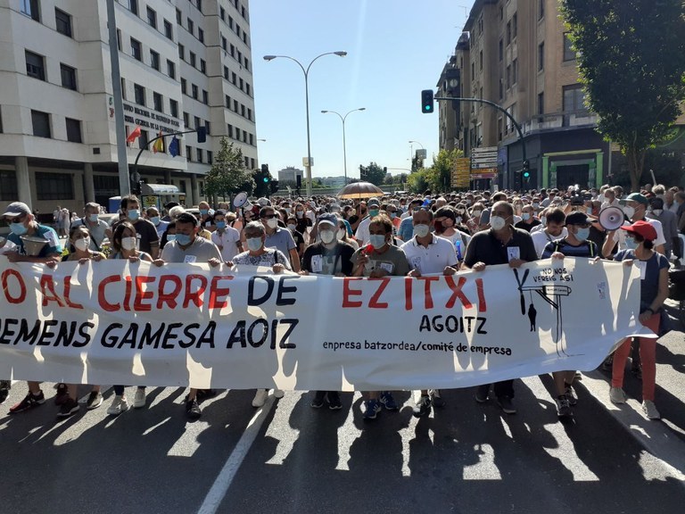 Siemens-Gamesa Agoitzeko Enpresa Batzordeak berretsi egin du bigarren negoziazio-bileran espedientea erretiratzeko eskakizuna