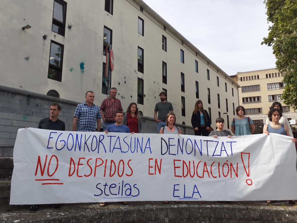 STEILAS eta ELA sindikatuek irakasleen kontsolidazioa bermatzea eskatzen diote Nafarroako Hezkuntza Departamentuari