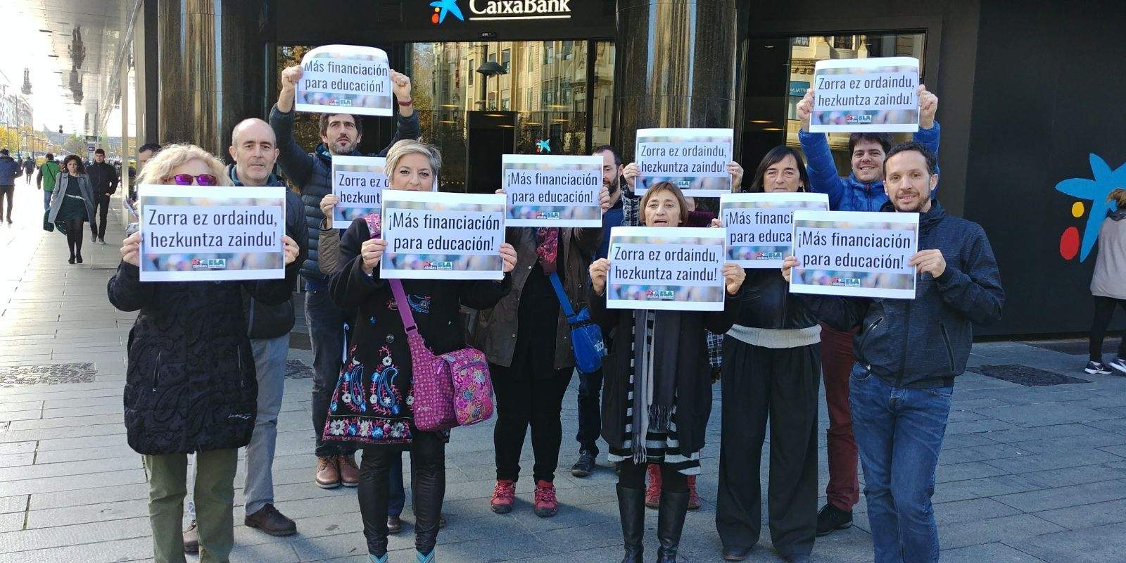 Steilas eta ELA sindikatuek Nafarroako Gobernuari exigitzen diote zor ez-legitimora bideratuko duten dirua Hezkuntzara bidera dezala Steilas eta ELA sindikatuek Nafarroako Gobernuari exigitzen diote zor ez-legitimora bideratuko duten dirua Hezkuntzara bidera dezala