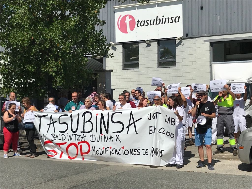 Tasubinsaren arropa-garbitegiaren lan baldintzei eusteko akordioa sinatu da