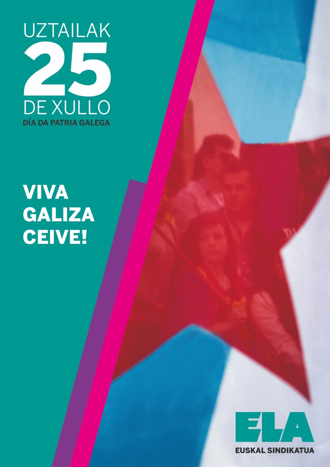 ELAk CIG eta Galiziako herria zoriondu ditu "Día da patria" ospakizunean ELAk CIG eta Galiziako herria zoriondu ditu "Día da patria" ospakizunean