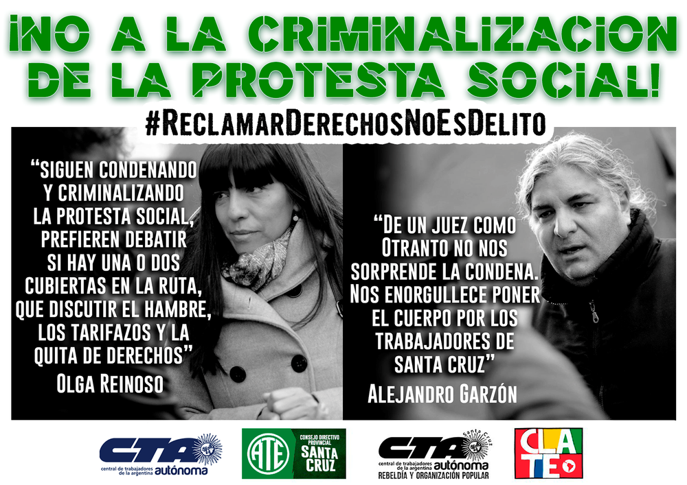 ELAk elkartasuna adierazi nahi die Argentinako  CTA Autonomako kideei