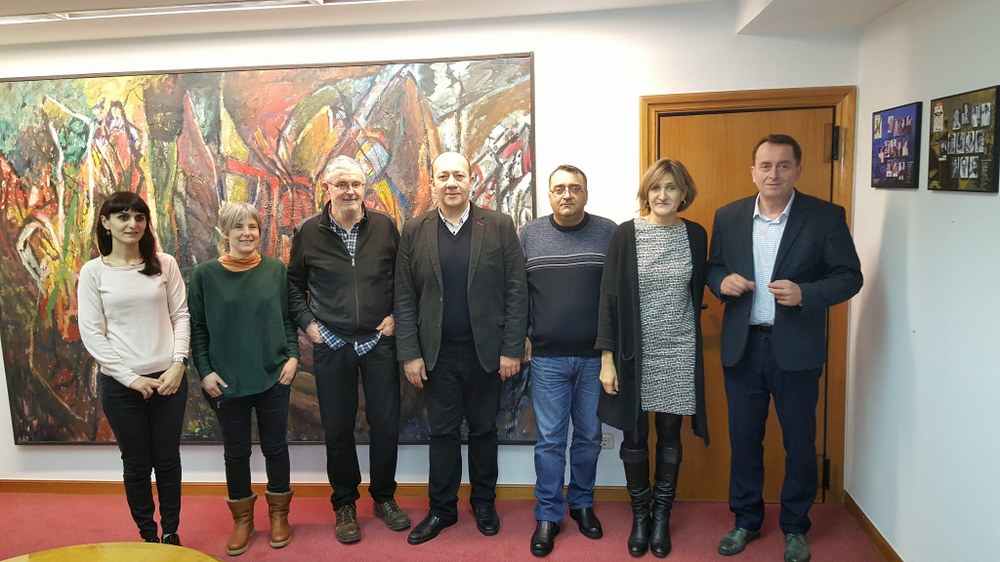 ELAk GTUC konfederazio georgiarraren delegazio baten bisita jaso du