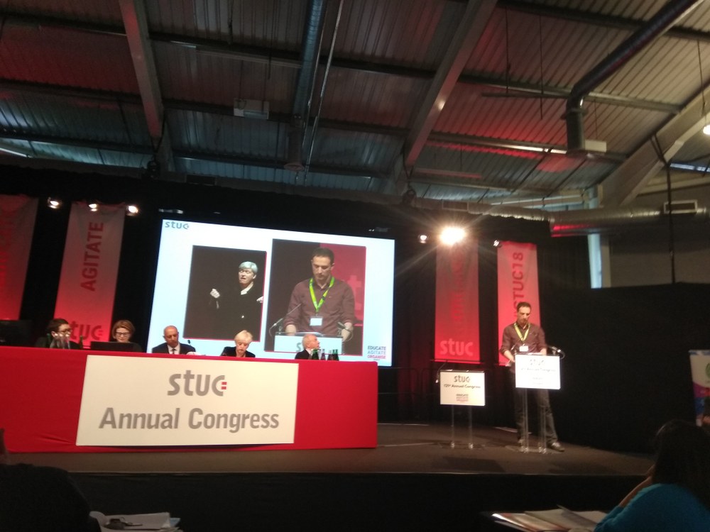ELAk Scottish Trade Union Congress-en (STUC) Kongresuan parte hartu du