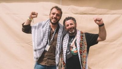 Saif Abukeshek eta Thiago Ávila aske. Global Sumud Flotillaren aurkako errepresiorik ez