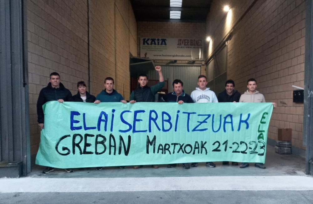 Hiru eguneko greba hasi dute hitzarmen propioa lortzeko