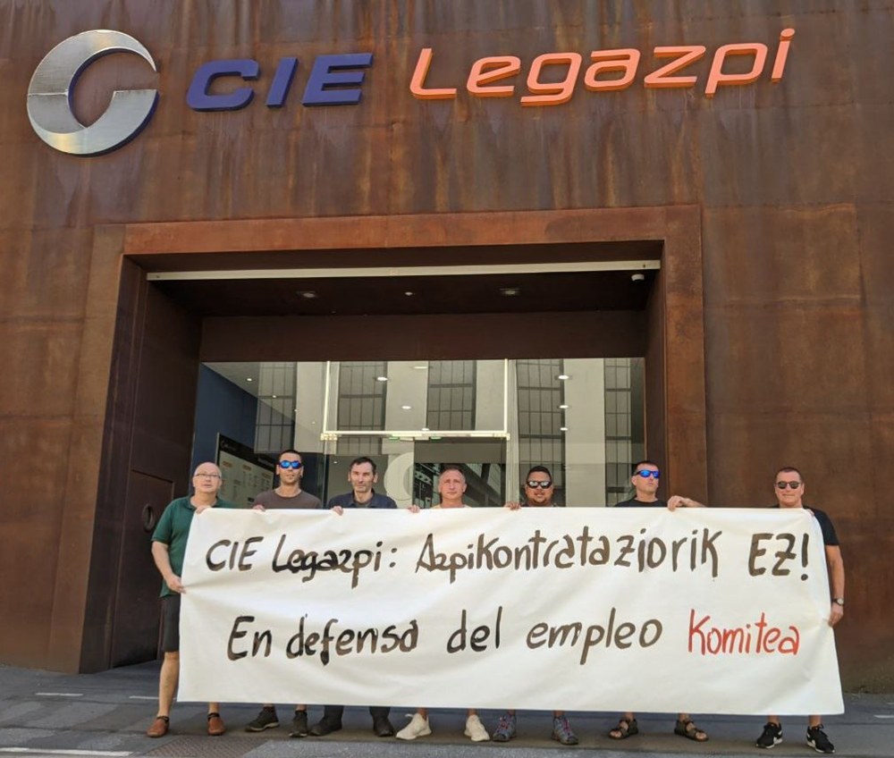 CIE Legazpiko enpresa-batzordeak salatu du neurrigabe azpikontratzen dela eta kalitatezko enplegua galtzen ari dela