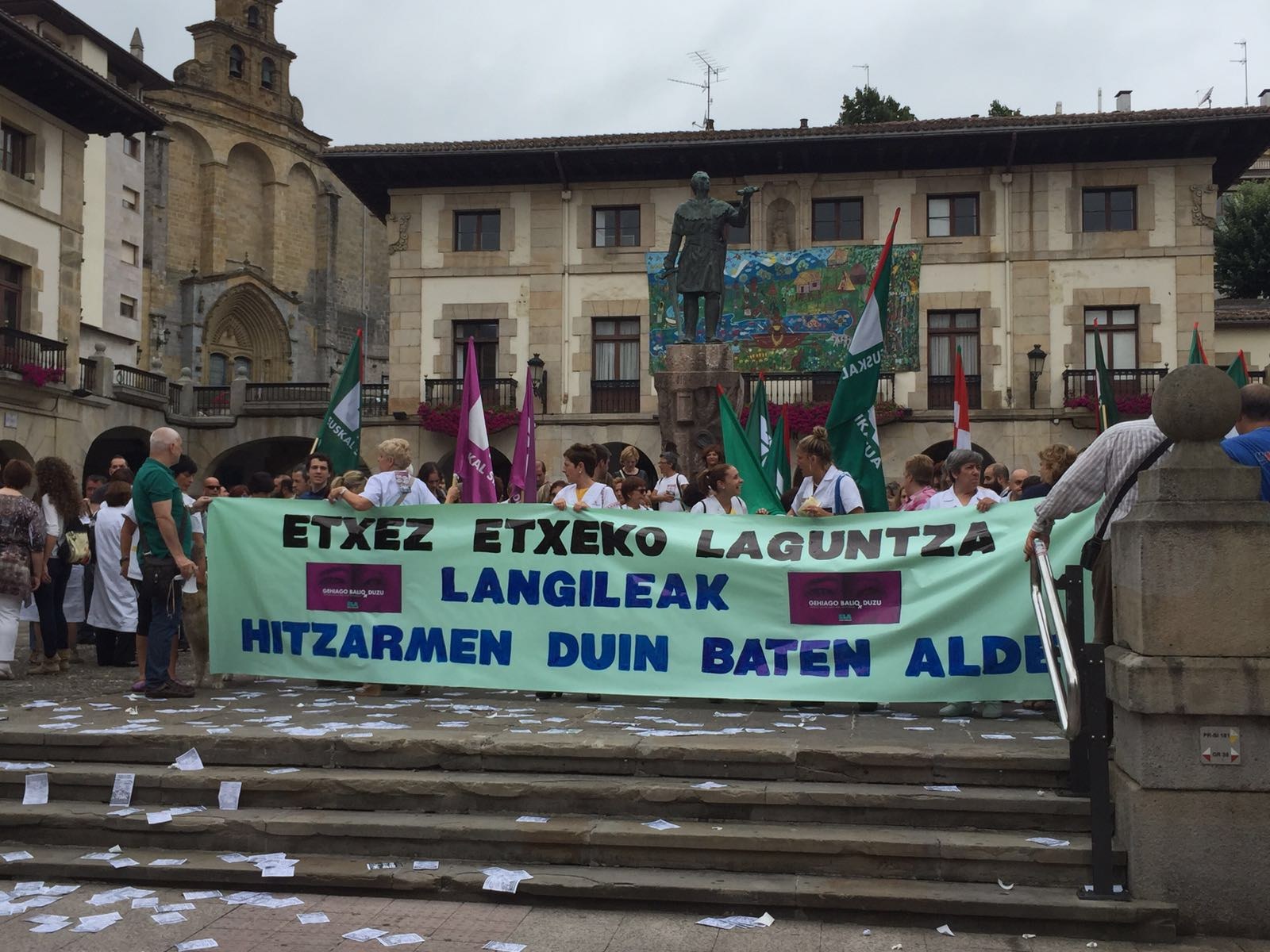 Busturialdeko Mankomunitateko etxez etxeko langileen greba