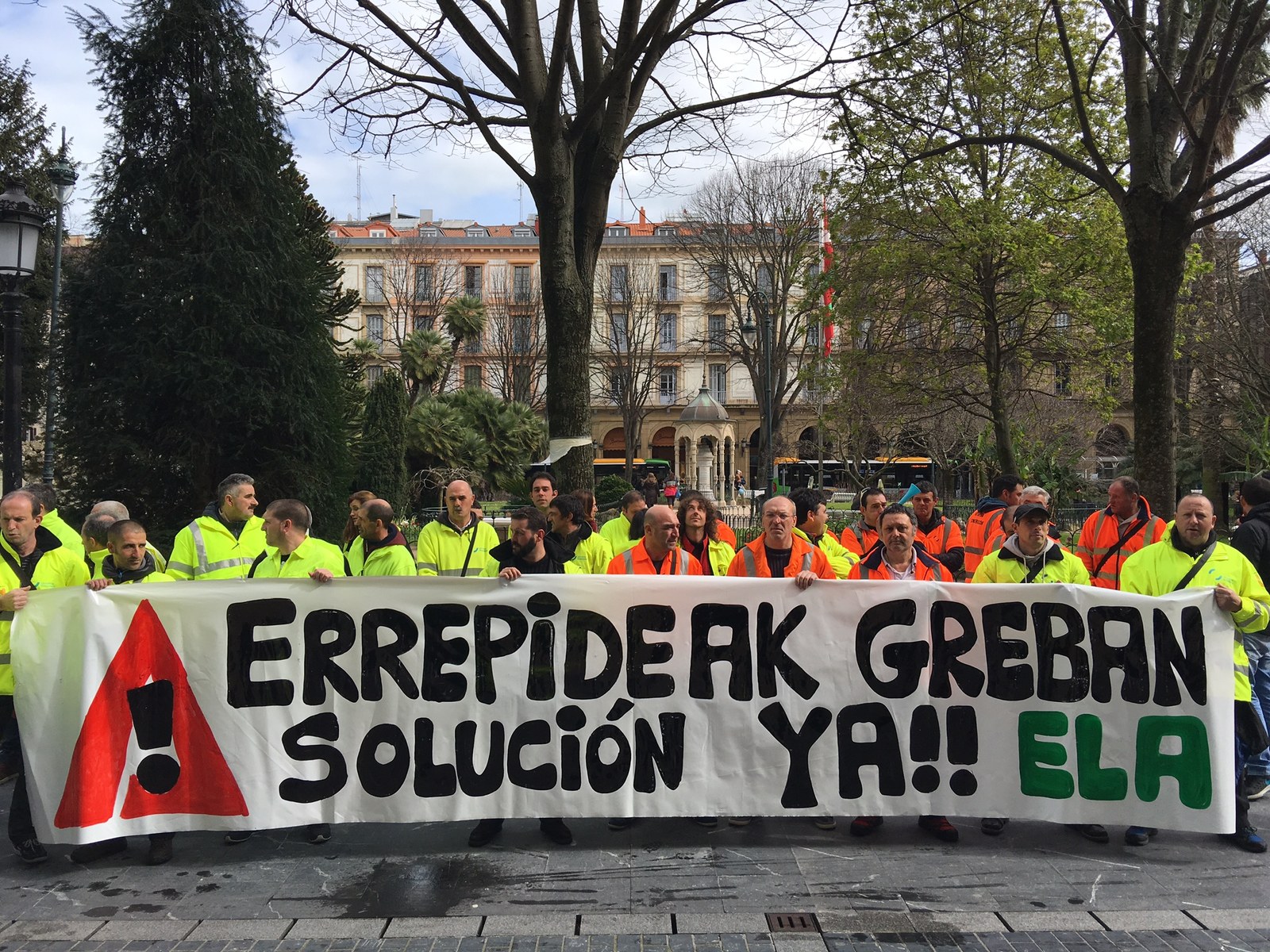 Gipuzkoako errepideetako mantentze lanetako langileen greba Gipuzkoako errepideetako mantentze lanetako langileen greba