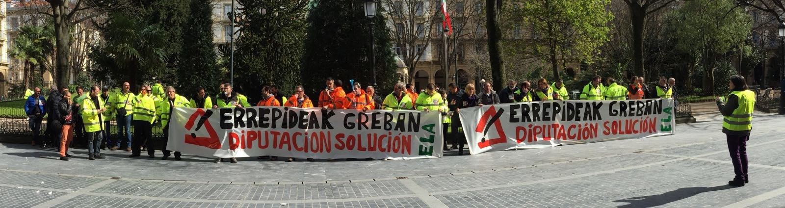 Manu Tena Gipuzkoako errepideetako mantentze lanetako langileen grebari buruz