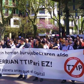 TTIP-en aurka hainbat mobilizazio egin dira TTIP-en aurka hainbat mobilizazio egin dira