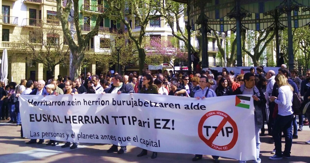 TTIP-en aurka hainbat mobilizazio egin dira