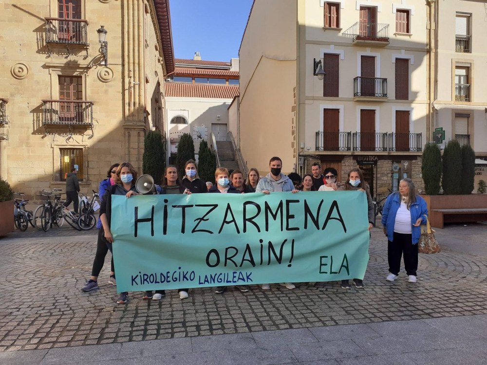 ELAk greba mugagabea deituko du Zarauzko Kiroldegian, enpresak negoziazioan urratsik egiten ez badu