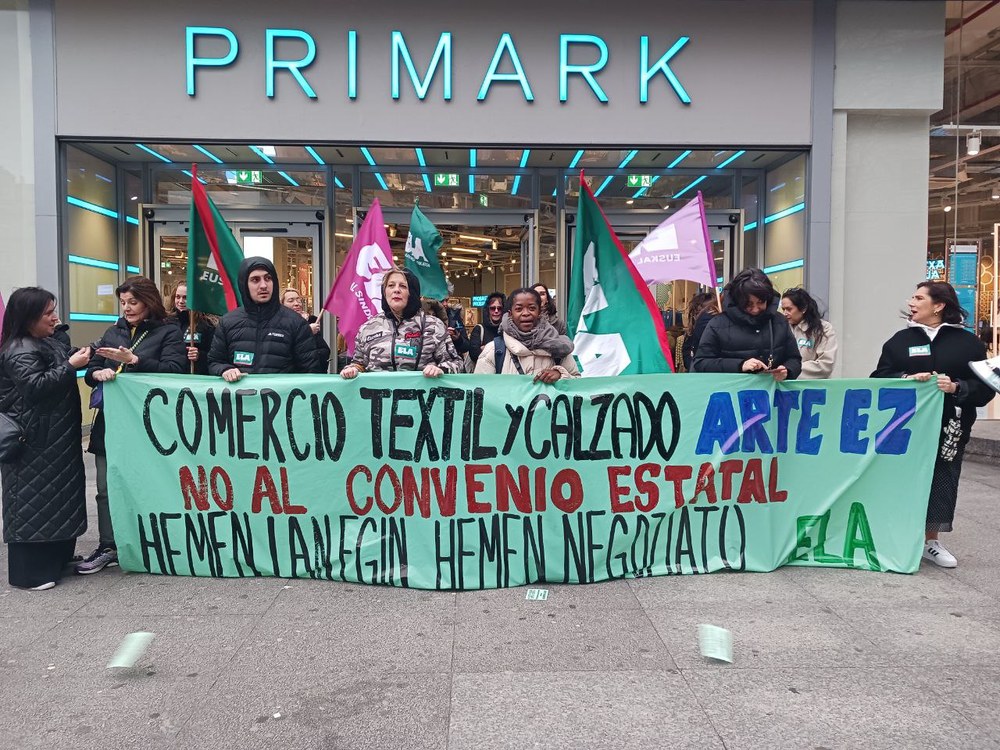ELAk manifestazioa egin du lan baldintzak Madrildik ezar ez daitezen eskatzeko ELAk manifestazioa egin du lan baldintzak Madrildik ezar ez daitezen eskatzeko