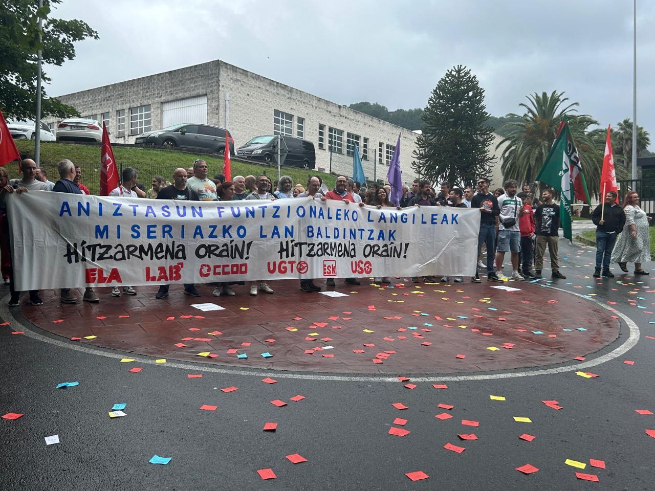Euskal gehiengo sindikalak salatu du negoziazioa blokeatuta dagoela Euskal gehiengo sindikalak salatu du negoziazioa blokeatuta dagoela