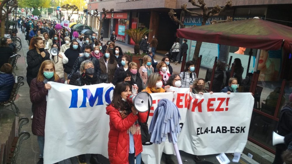 Mobilizazio kanpaina arrakastatsua, Bizkaiko garbiketa sektorean soldata arrakala amai dadin eskatzeko