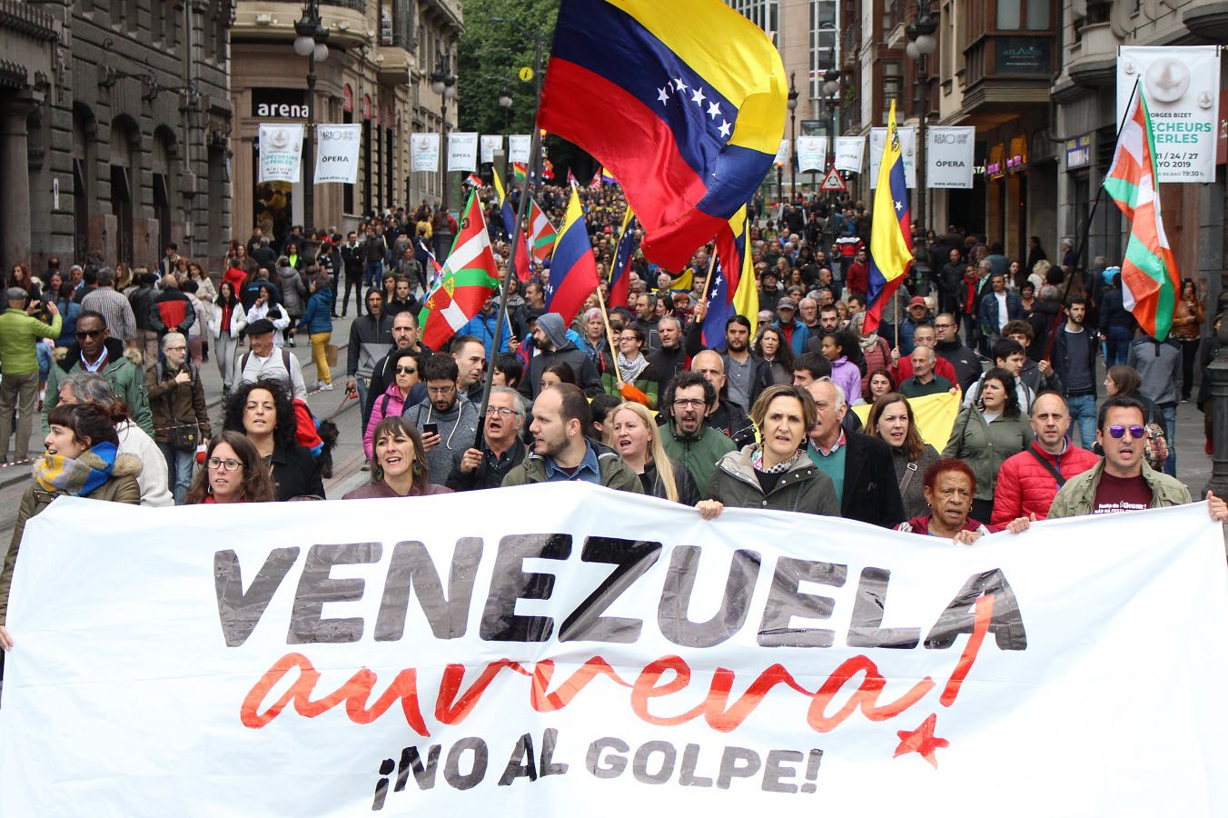 ELA soutient la mobilisation du 4 mai à Bilbao pour dénoncer la tentative de coup d’État au Venezuela ELA soutient la mobilisation du 4 mai à Bilbao pour dénoncer la tentative de coup d’État au Venezuela