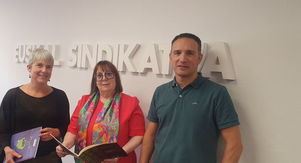 Esther Lynch (secretaire générale du CES) rencontre ELA in Bilbao