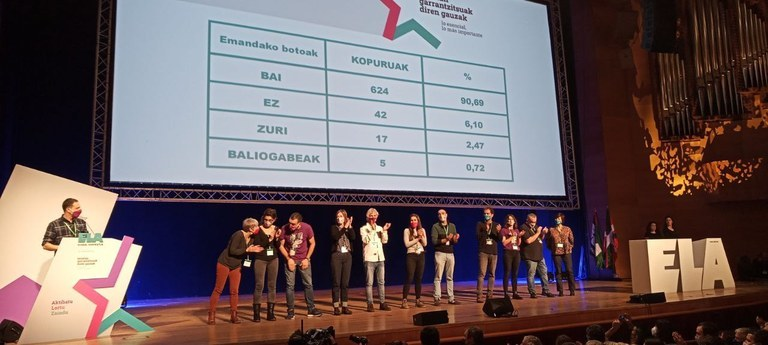 Mitxel Lakuntza réélu secrétaire général de ELA, avec 90,69% des votes